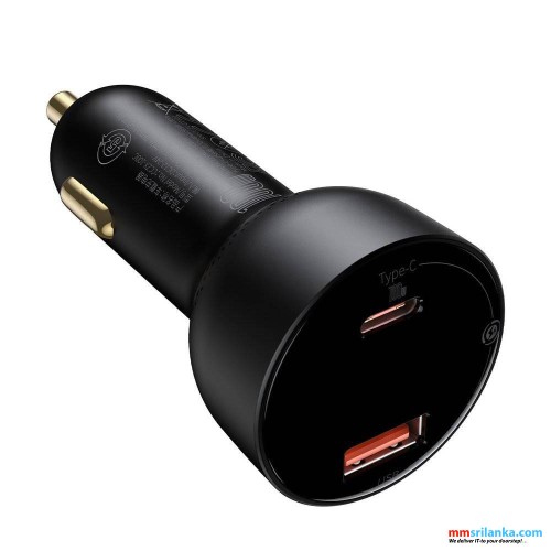 Baseus Superme Digital Display 100W PPS Dual Quick Car Charger